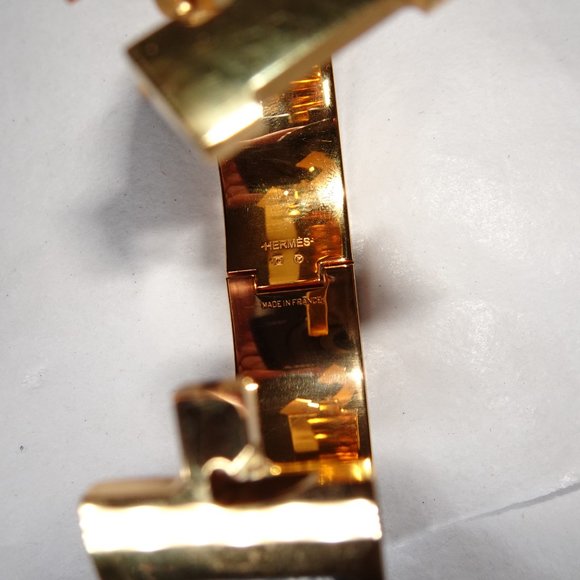 Hermes Clic Clac H Enamel Bracelet Black - Picture 8 of 12